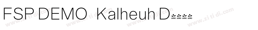FSP DEMO   Kalheuh D字体转换